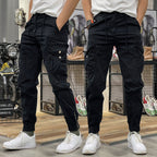 Pantalones Cargo Marino Multibolsillo