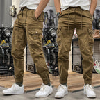 Pantalones Cargo Marino Multibolsillo