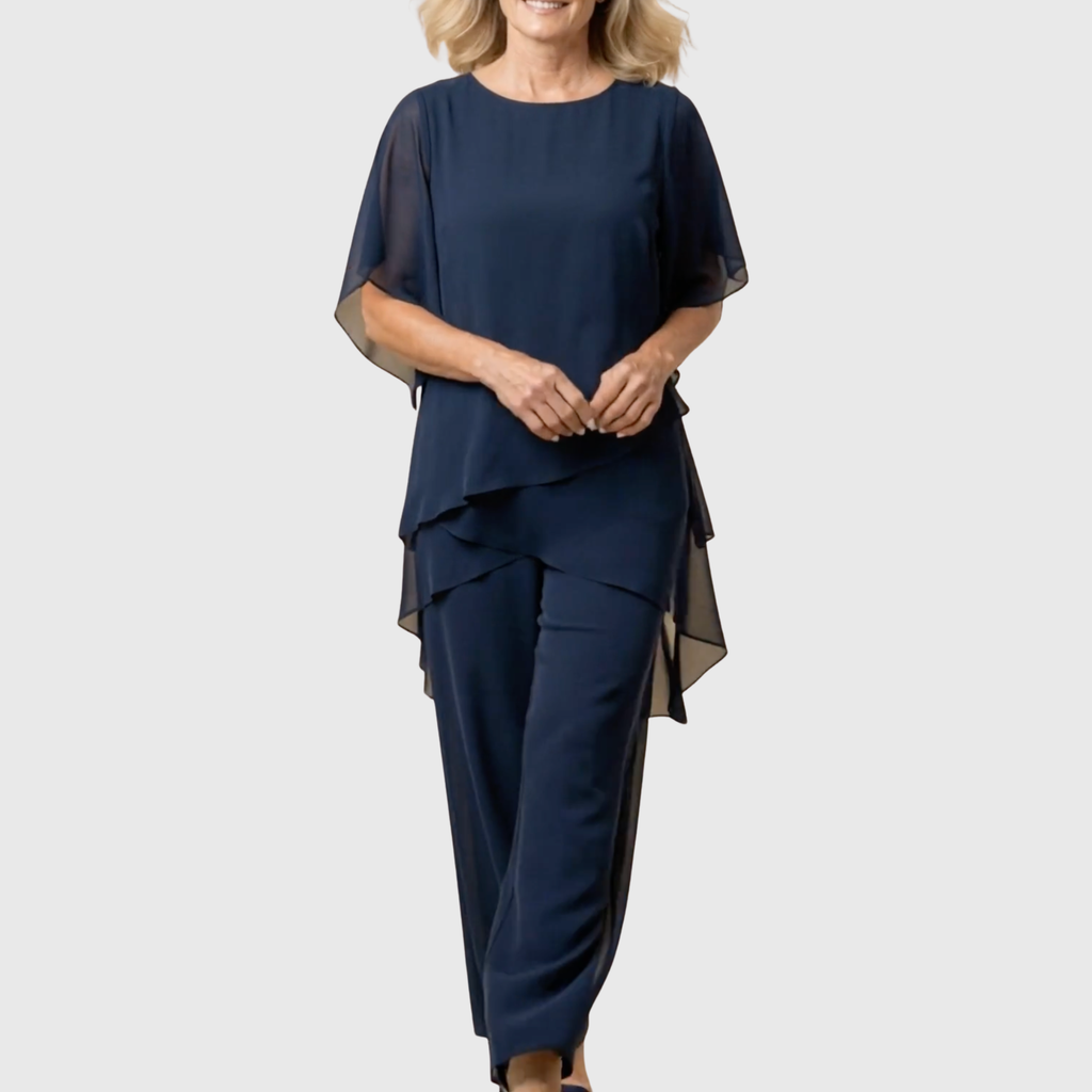 Elara | Conjunto Palazzo Fluido para Comodidad y Estilo Elegantes