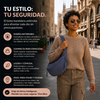 Bolso de Hombro Elegante de Nylon