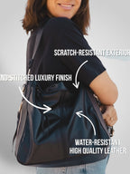 Sofía | Bolso hobo de lujo de piel antirrobo
