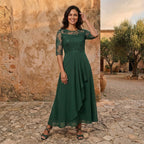 VESTIDO DE GASA ELEGANTE