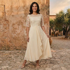 VESTIDO DE GASA ELEGANTE