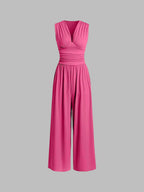 Charity – Mono elegante sin mangas y pierna ancha