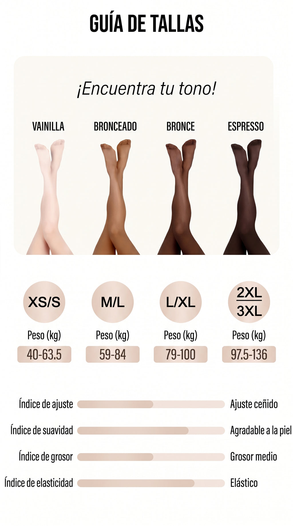 Medias Térmicas Moldeadoras Efecto Piel