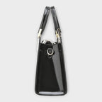 Erain - Bolso brillante en piel con grabado de cocodrilo