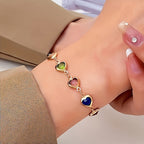 Pulsera única en forma de corazón