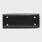 Erain - Bolso brillante en piel con grabado de cocodrilo