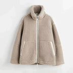Silvia | Chaqueta Teddy Oversize de Cuello Alto